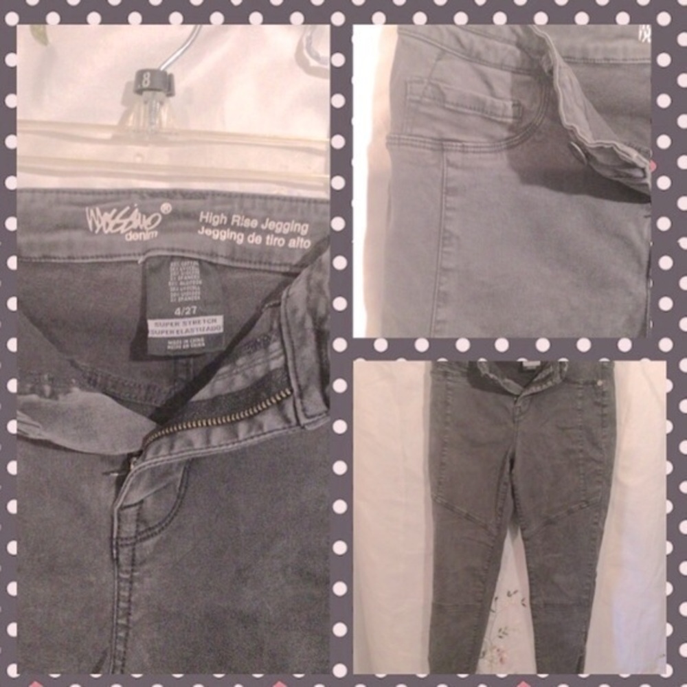❤️❤️MOSSIMO DENIM BLACK JEGGINS JEANS SIZE 4 ❤️❤️❤️6X15.00